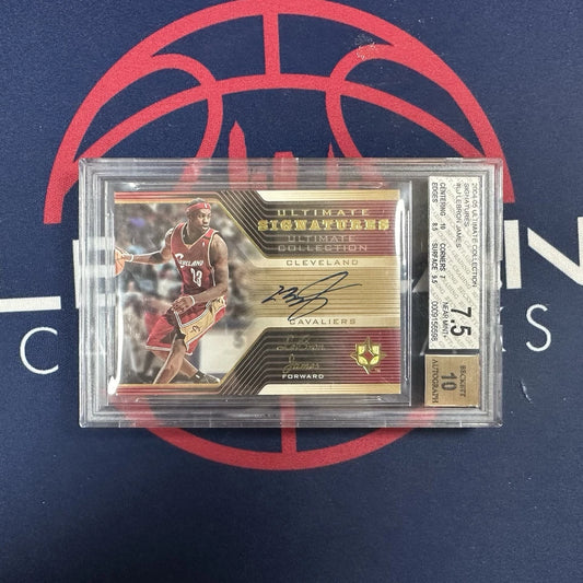 2004-05 Upper Deck Ultimate Collection Signatures LeBron James Cavaliers BGS 7.5